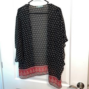 Maurice’s sheer short sleeve cardigan